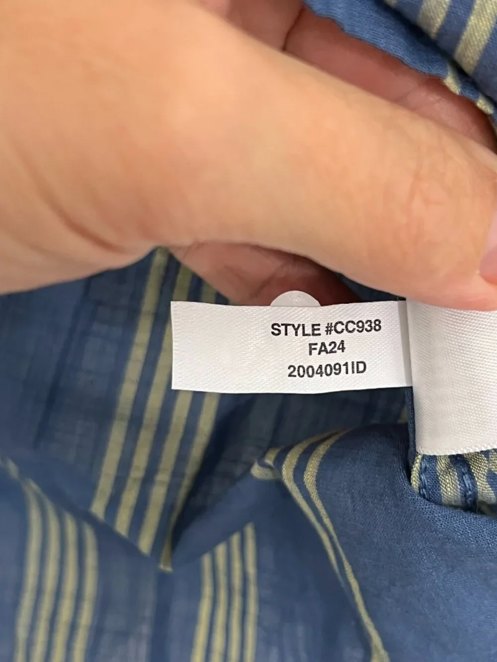 New J.Crew Size 8 Striped Cotton Voile Western Button-Down Shirt